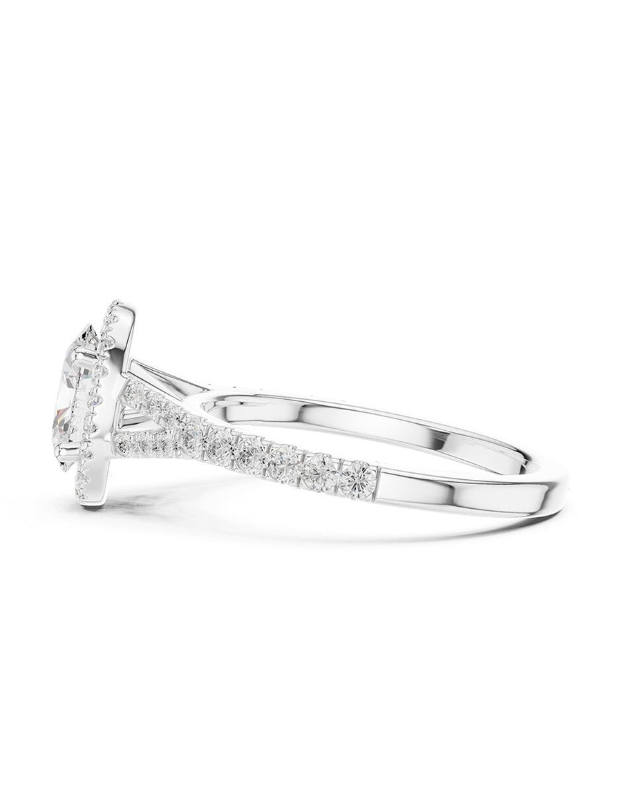 Anillo de compromiso - halo - AMORE444-OV-LG