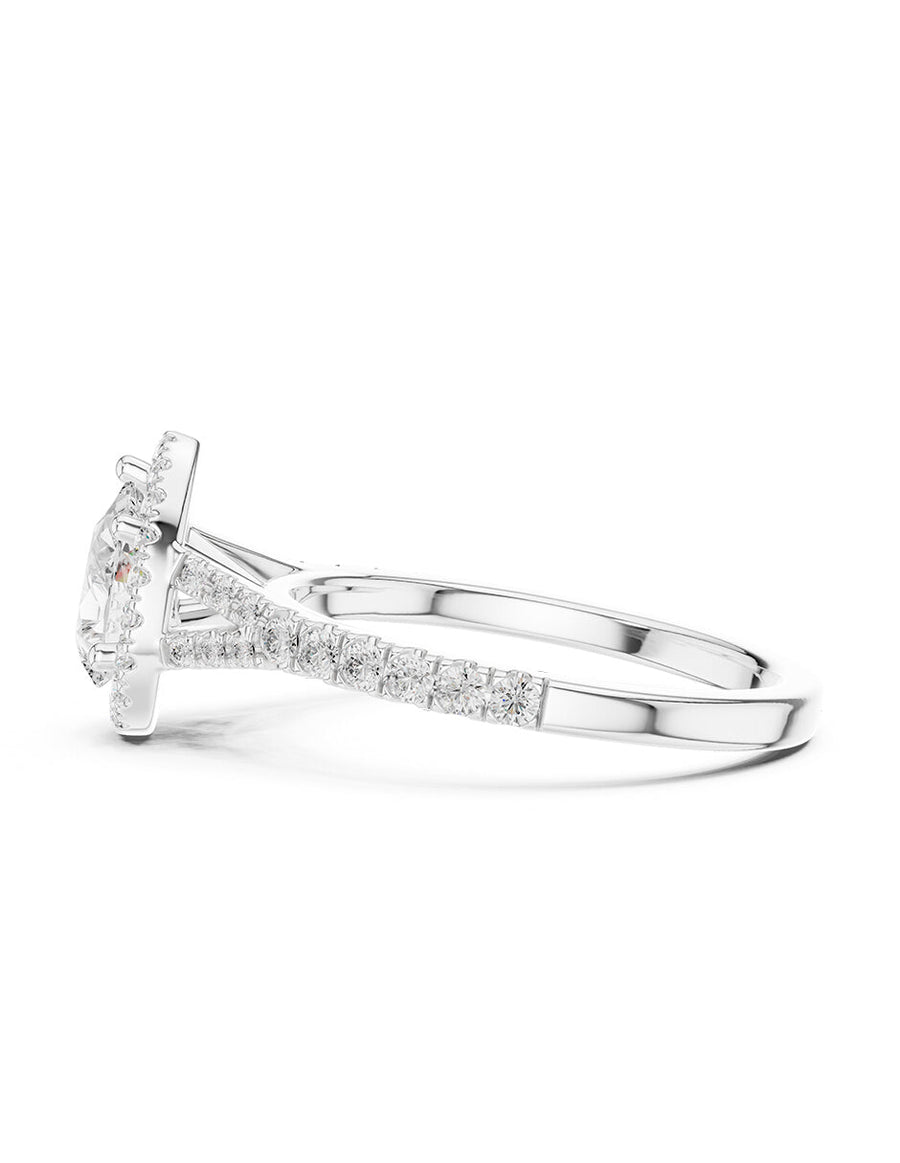 Anillo de compromiso - halo - AMORE444-PE-LG