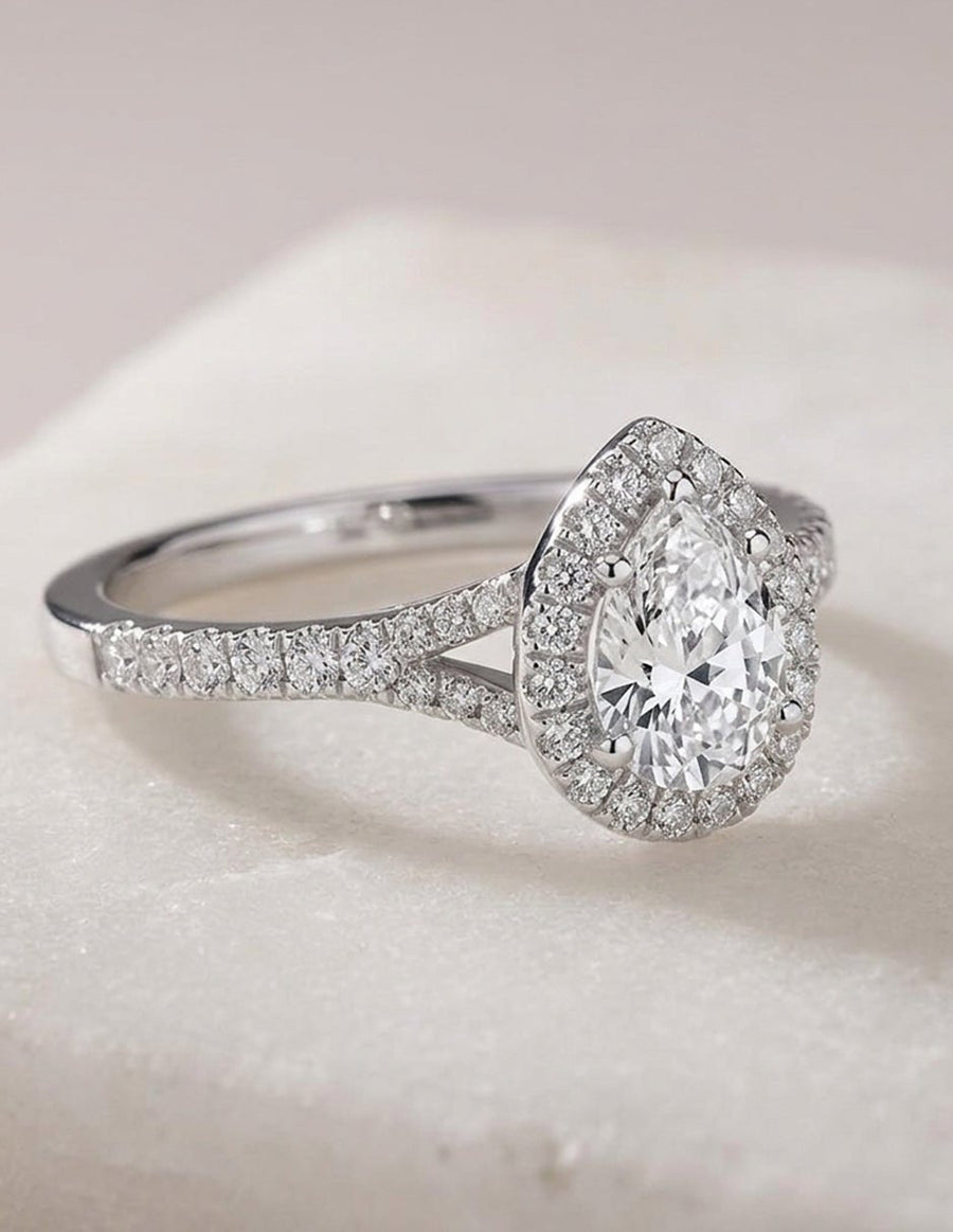 Anillo de compromiso - halo - AMORE444-PE-LG