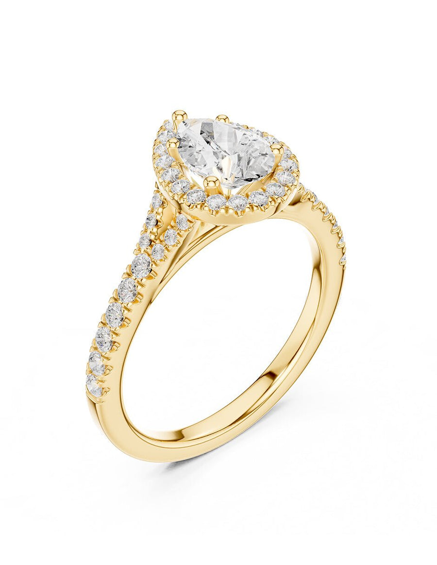 Anillo de compromiso - halo - AMORE444-PE-LG