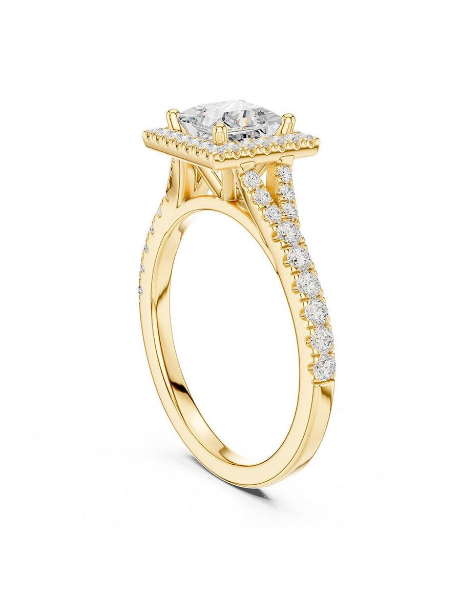 Anillo de compromiso - halo - AMORE444-PR-LG