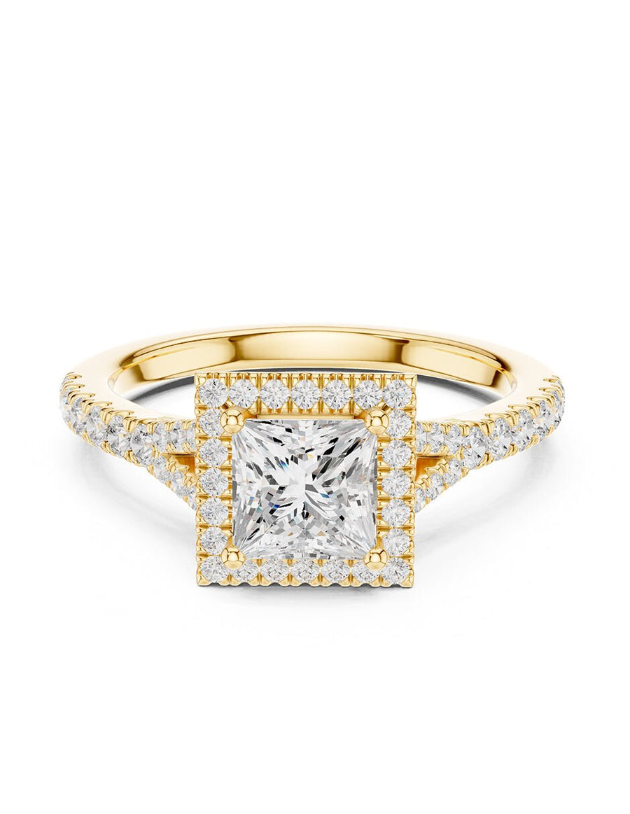 Anillo de compromiso - halo - AMORE444-PR-LG