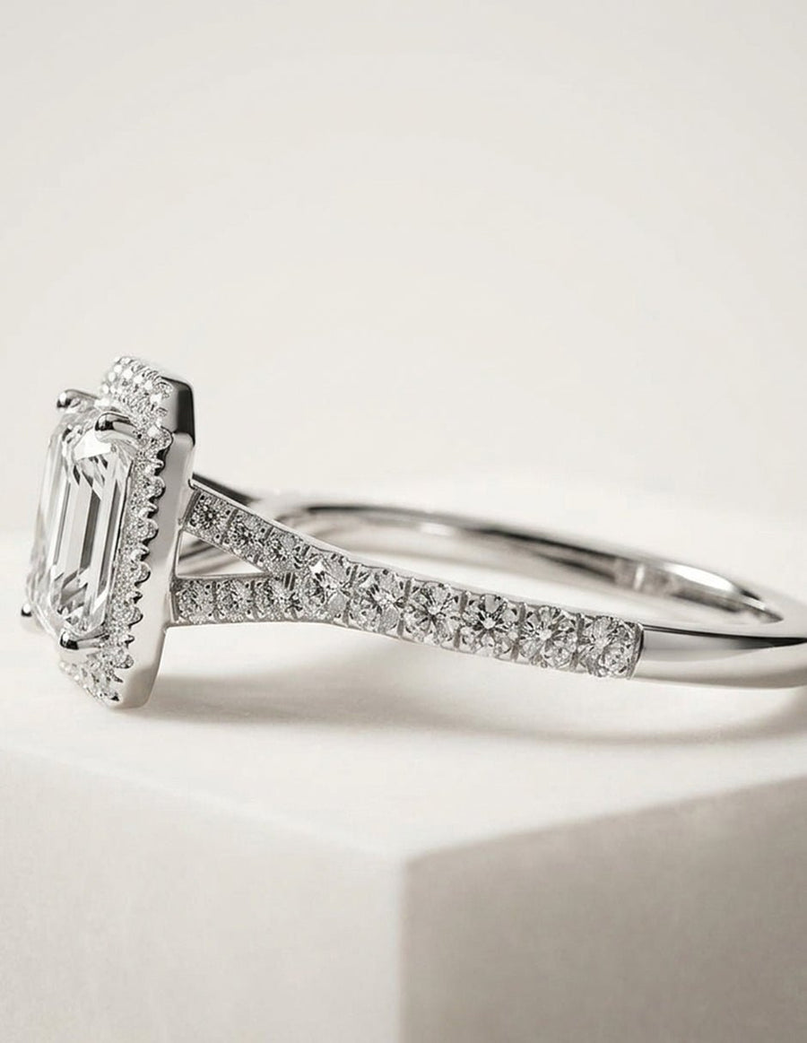 Anillo de compromiso - halo - AMORE444-RA-LG