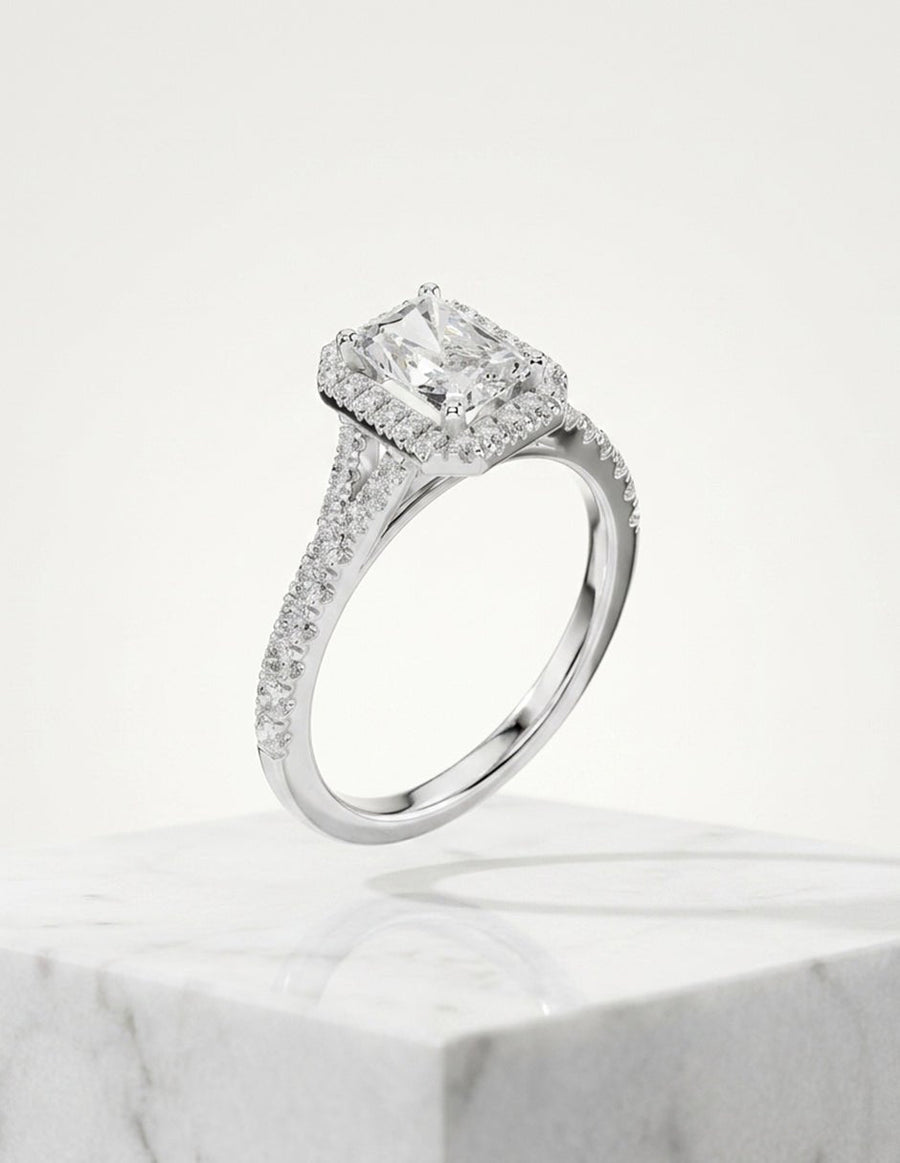 Anillo de compromiso - halo - AMORE444-RA-LG