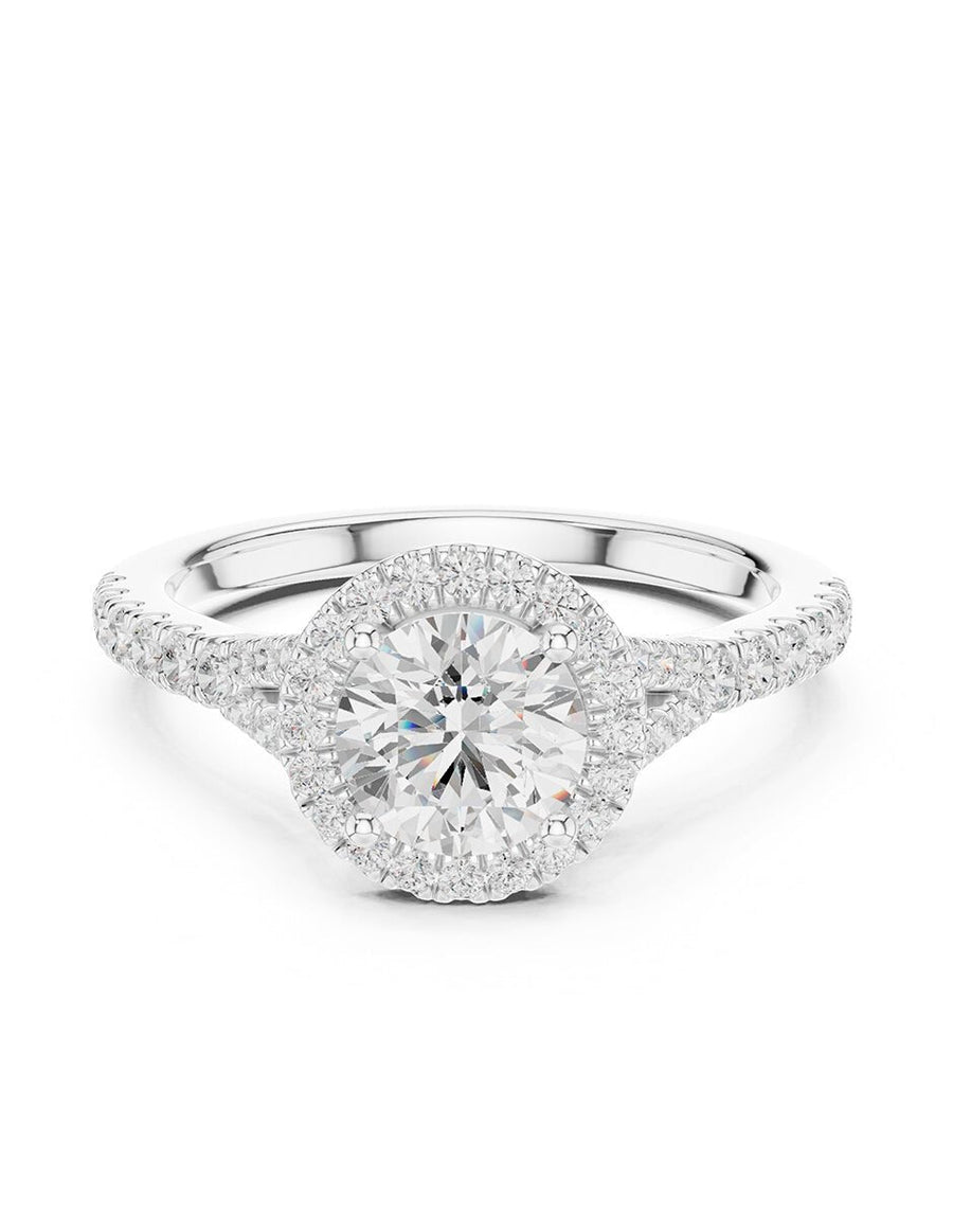 Anillo de compromiso - halo - AMORE444-RD-LG