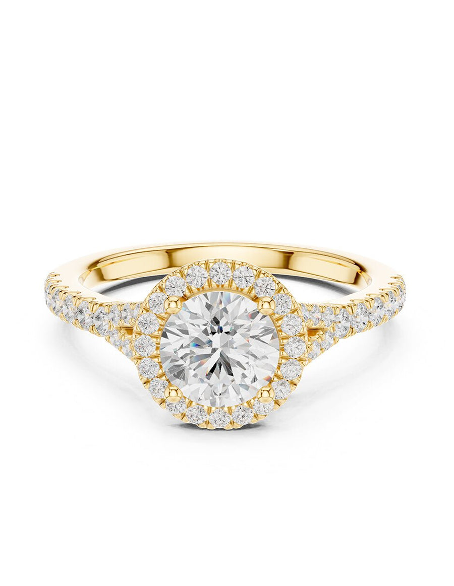 Anillo de compromiso - halo - AMORE444-RD-LG