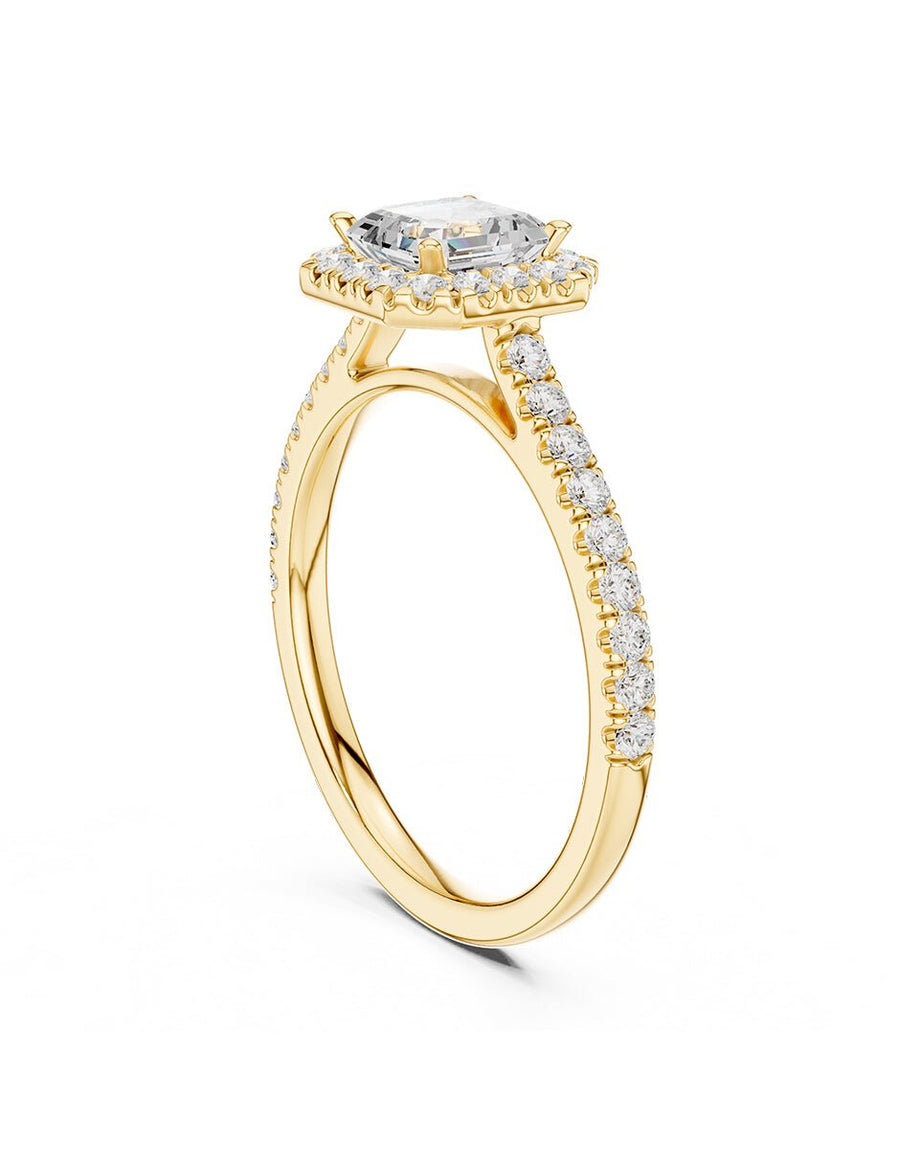 Anillo de compromiso - halo - AMORE445-AS-LG