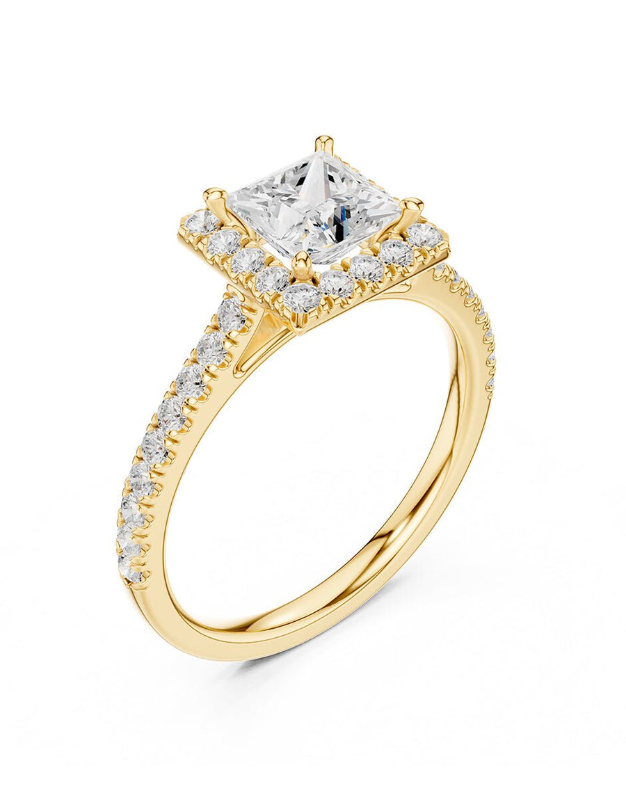 Anillo de compromiso - halo - AMORE445-PR-LG