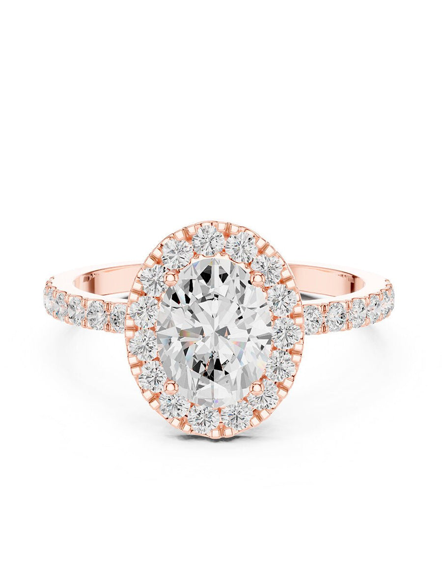 Anillo de compromiso - halo - AMORE446-OV-LG