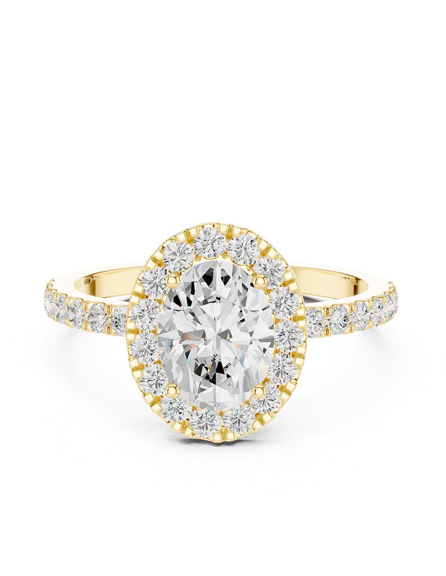 Anillo de compromiso - halo - AMORE446-OV-LG