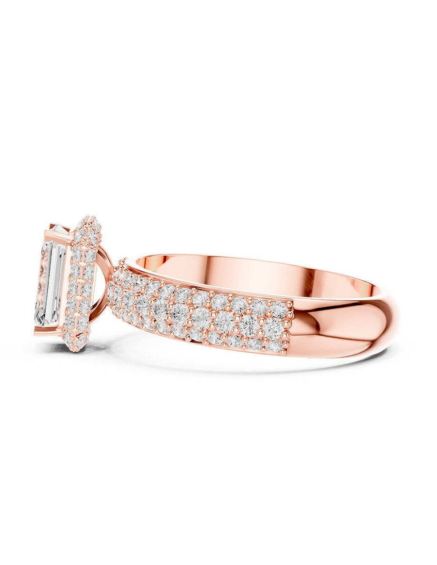 Anillo de compromiso - halo - AMORE447-EM-LG