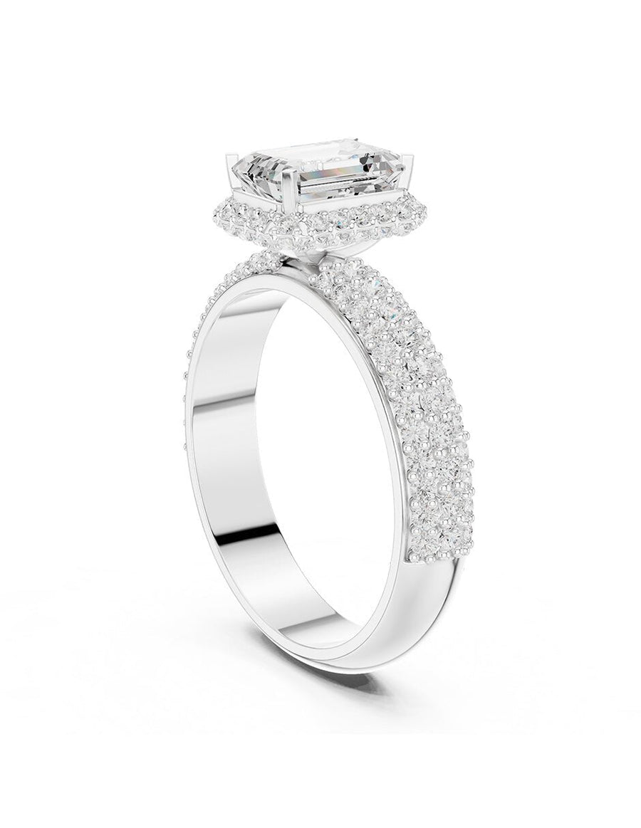 Anillo de compromiso - halo - AMORE447-EM-LG
