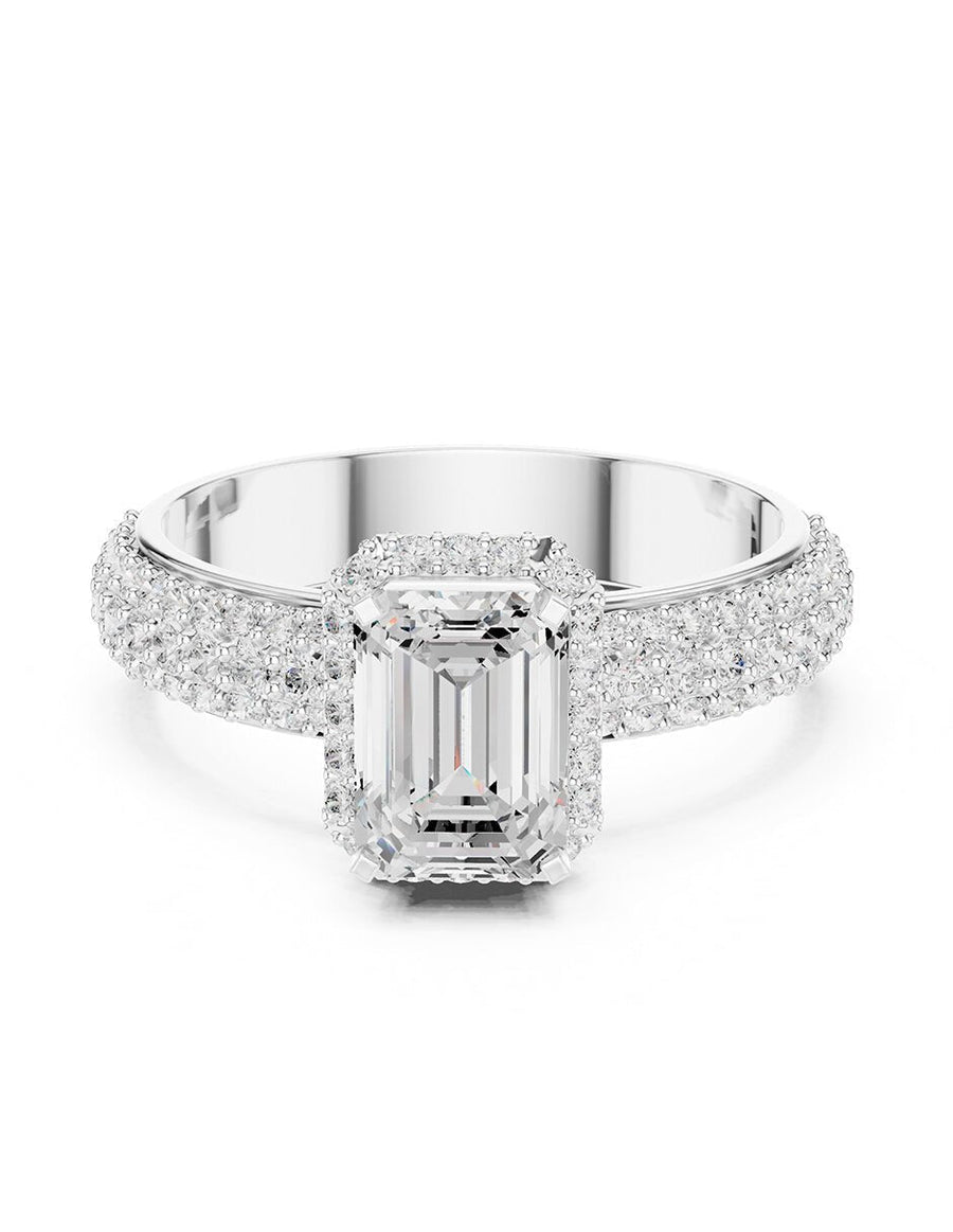 Anillo de compromiso - halo - AMORE447-EM-LG