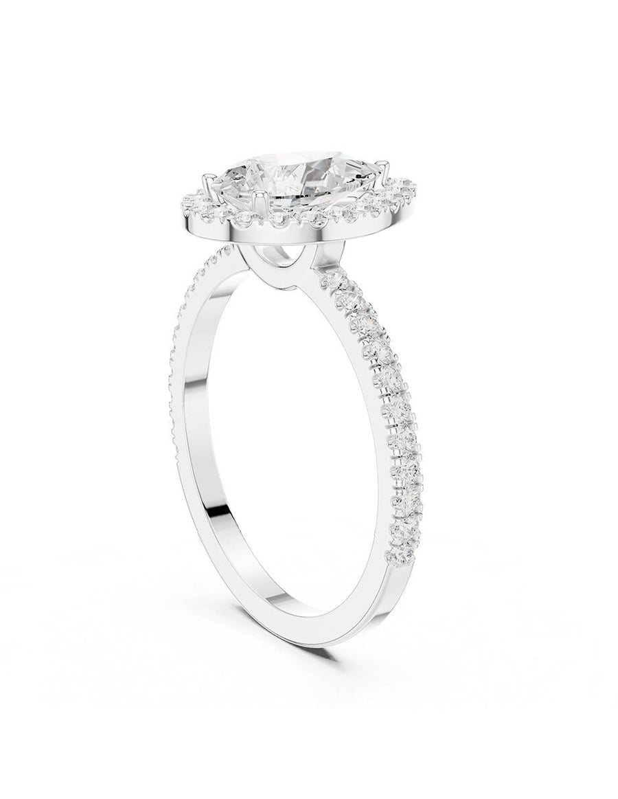 Anillo de compromiso - halo - AMORE448-PE-LG