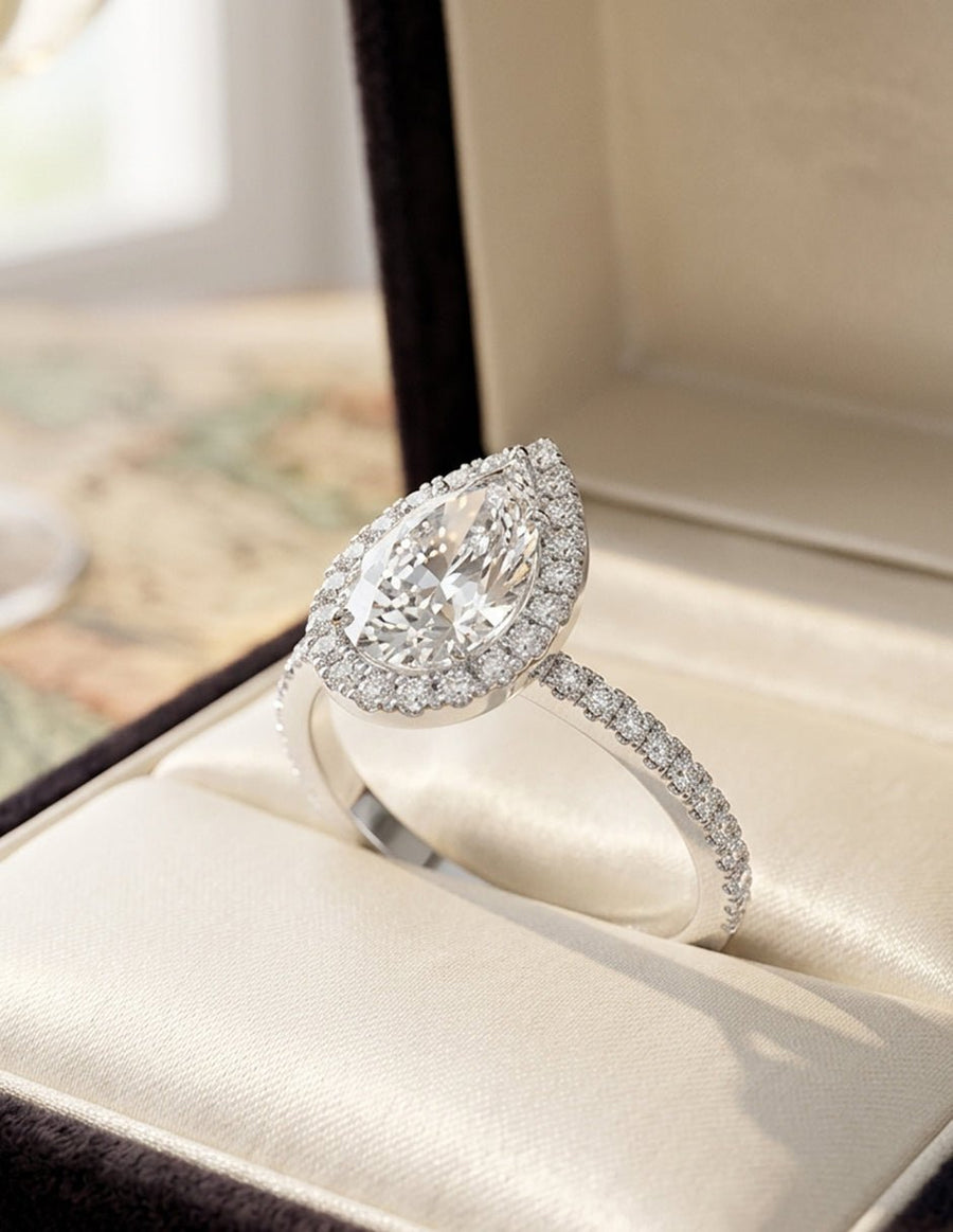 Anillo de compromiso - halo - AMORE448-PE-LG