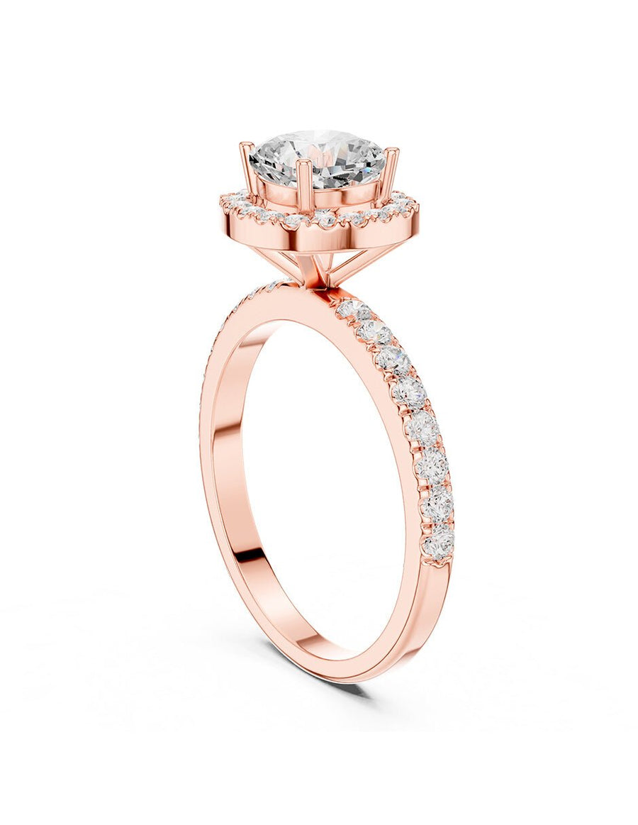 Anillo de compromiso - halo - AMORE449-CU-LG