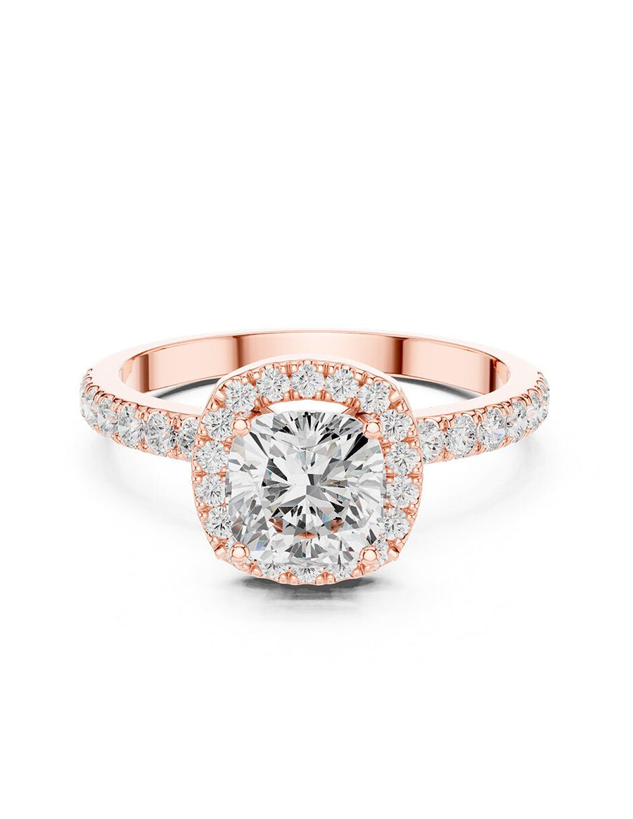 Anillo de compromiso - halo - AMORE449-CU-LG