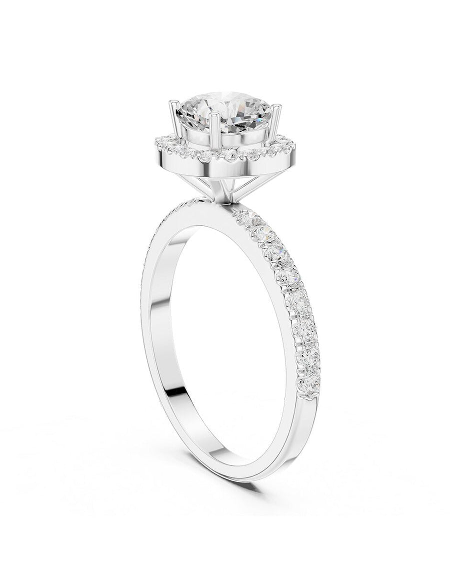 Anillo de compromiso - halo - AMORE449-CU-LG