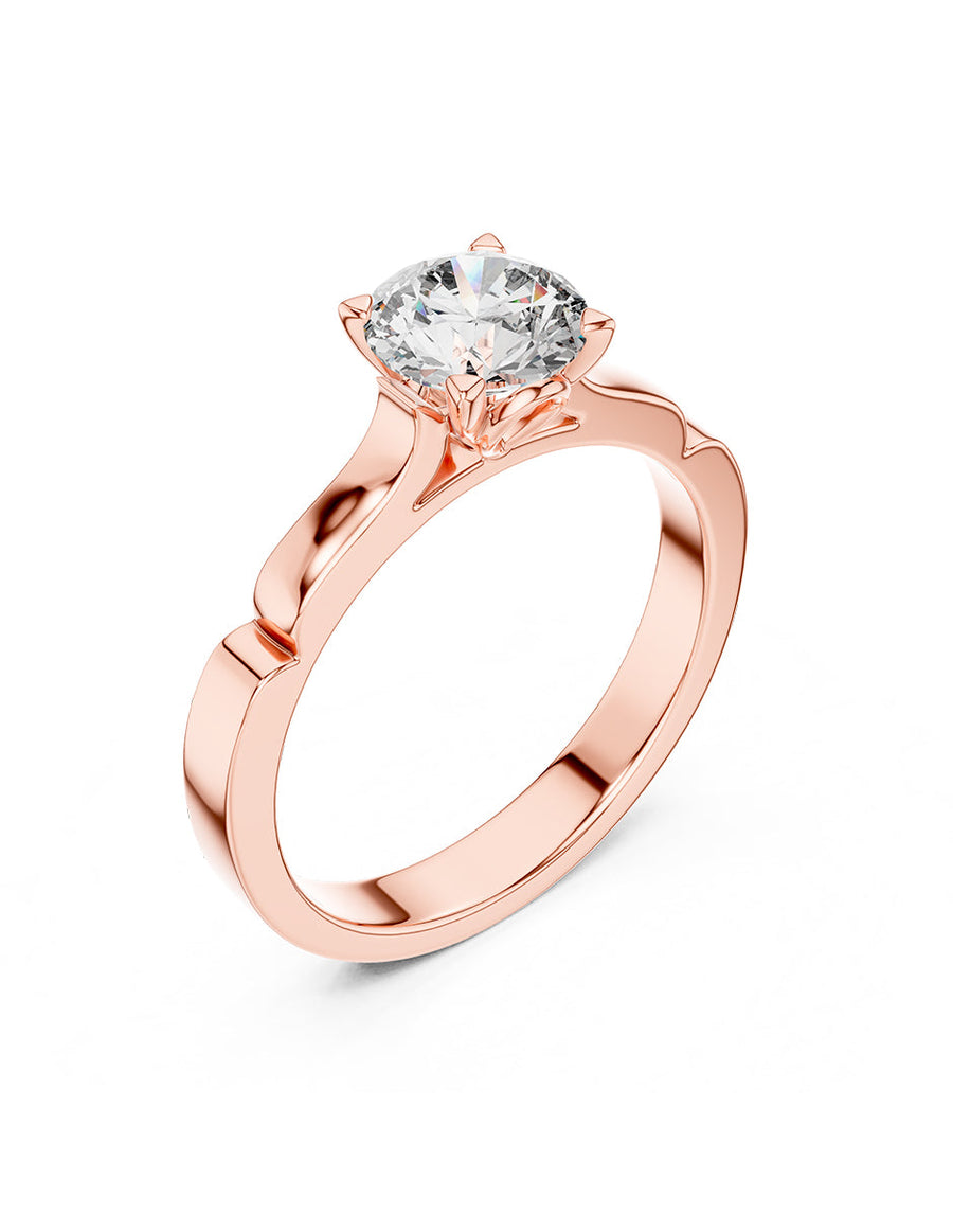 Anillo de Compromiso - solitario - AMORE45-RD-CZ