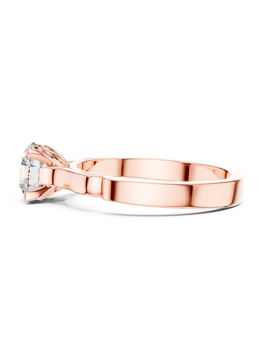 Anillo de Compromiso - solitario - AMORE45-RD-CZ