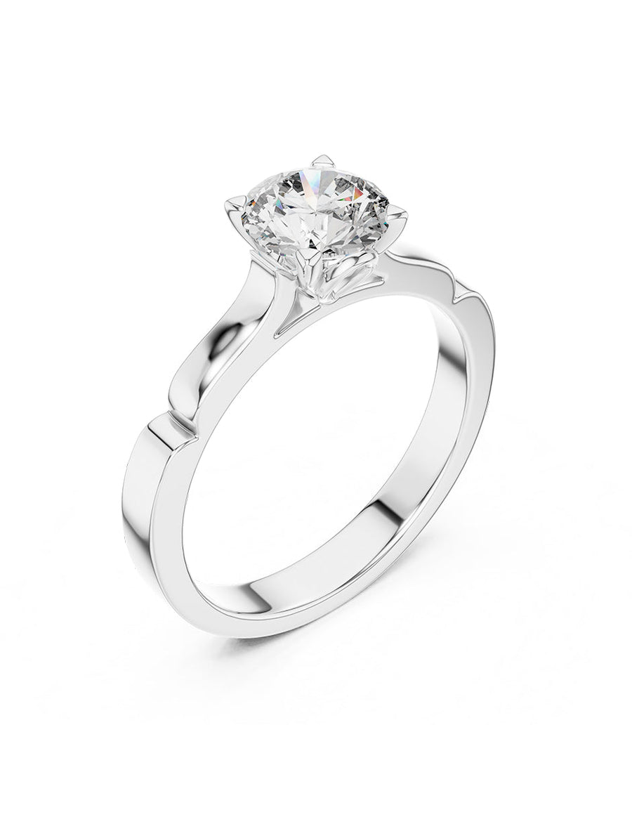Anillo de Compromiso - solitario - AMORE45-RD-CZ