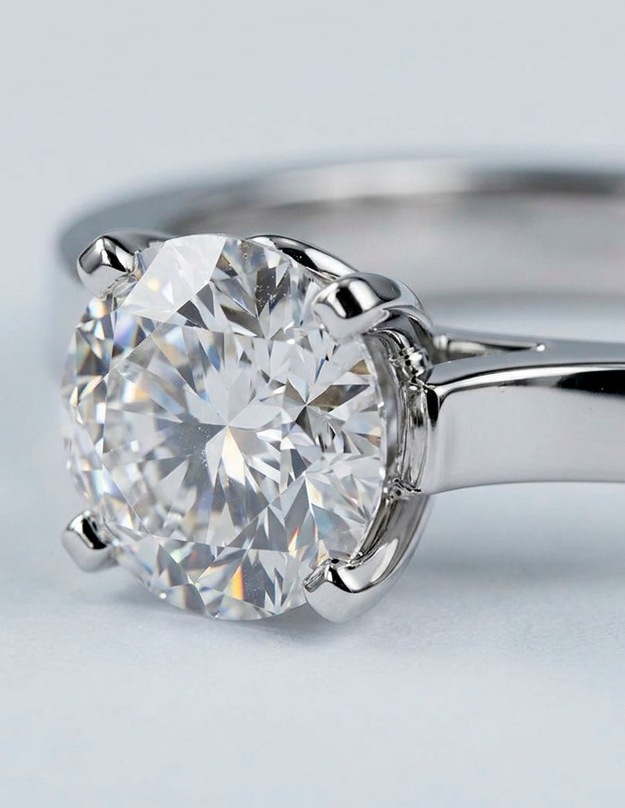Anillo de Compromiso - solitario - AMORE45-RD-CZ
