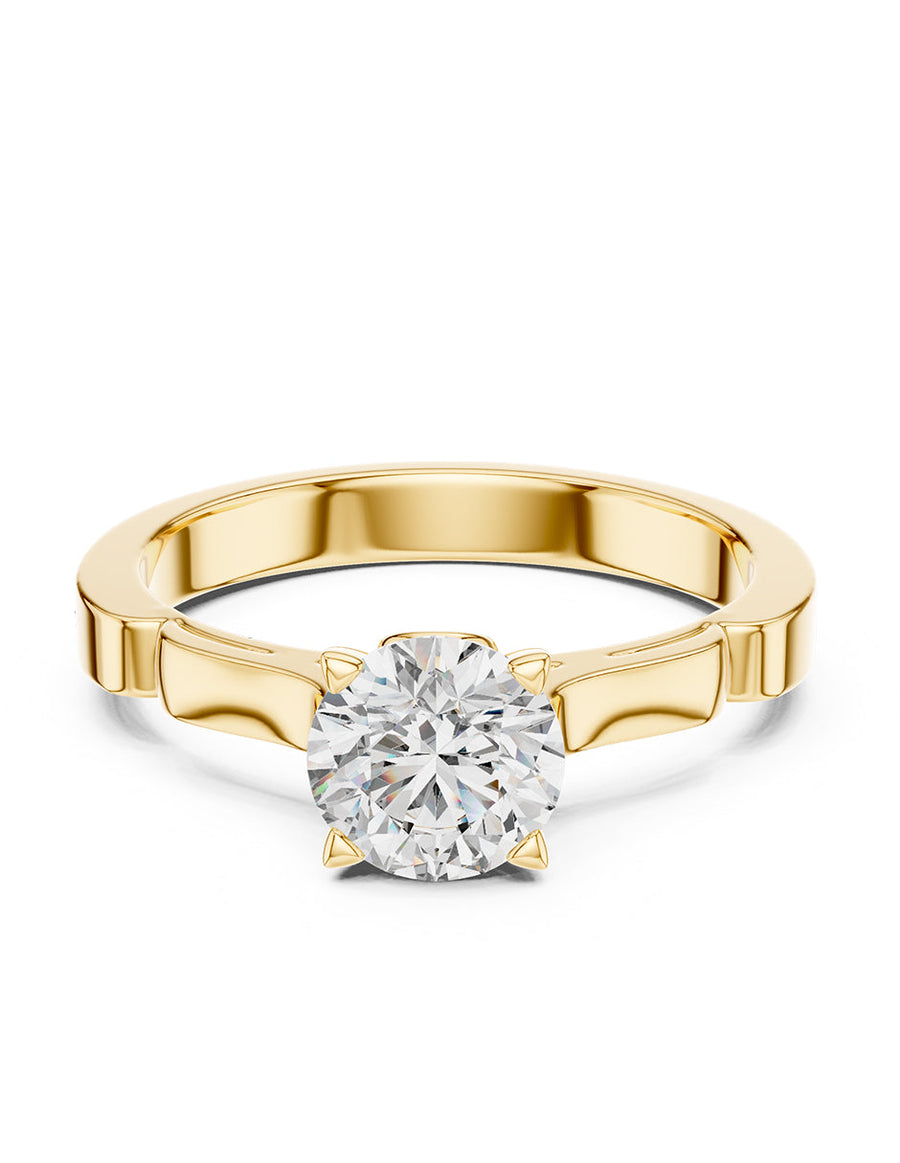 Anillo de Compromiso - solitario - AMORE45-RD-CZ