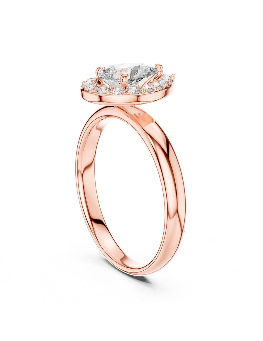 Anillo de compromiso - halo - AMORE451-PE-LG