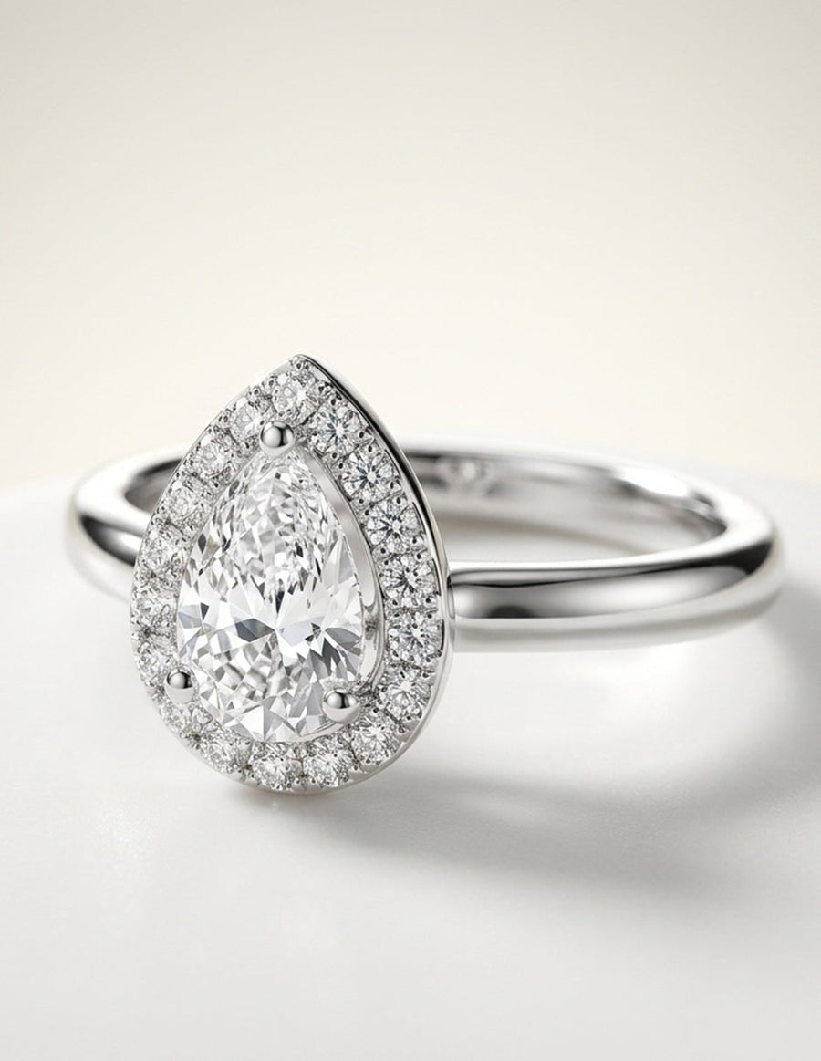 Anillo de compromiso - halo - AMORE451-PE-LG