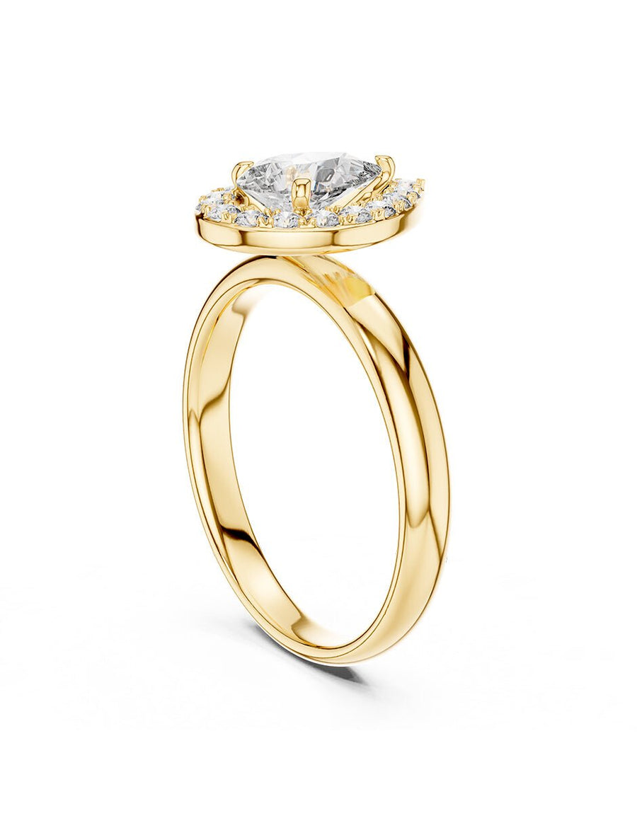 Anillo de compromiso - halo - AMORE451-PE-LG