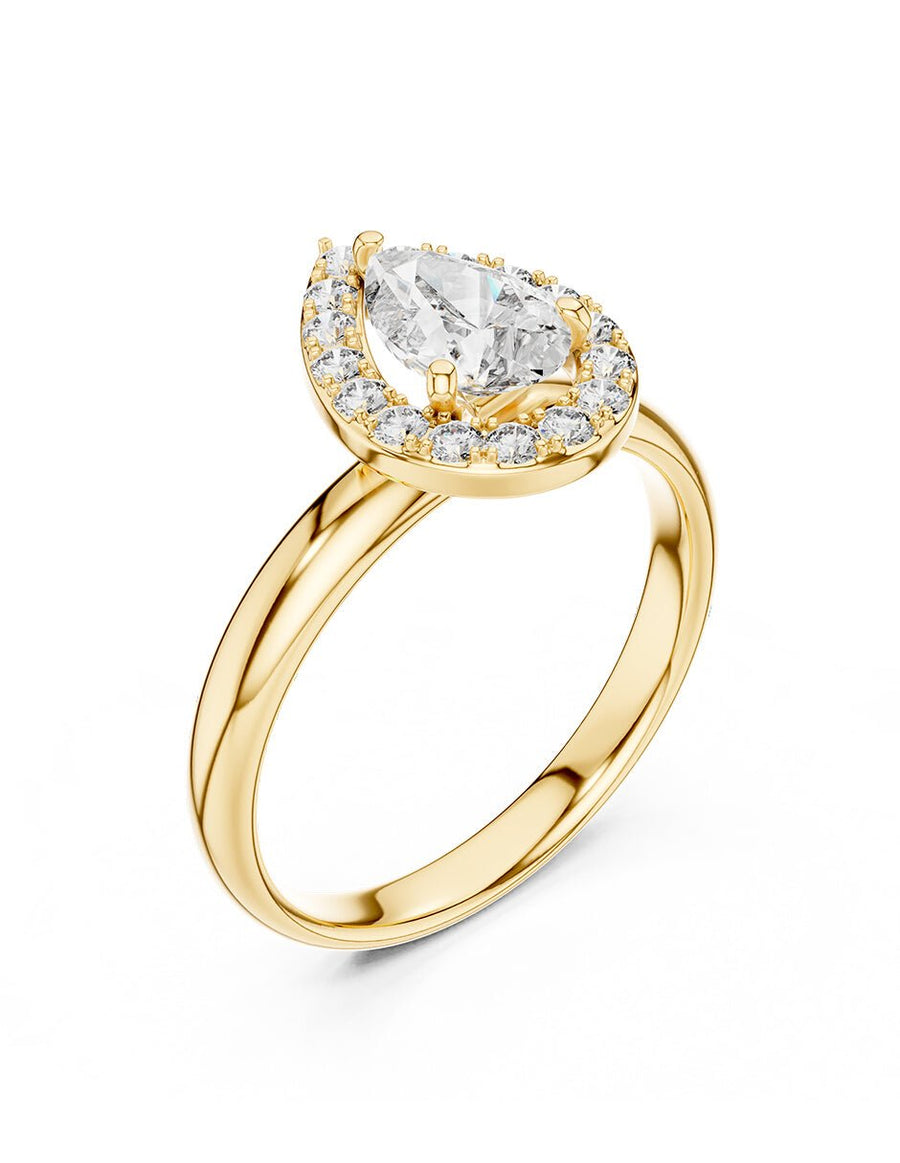Anillo de compromiso - halo - AMORE451-PE-LG