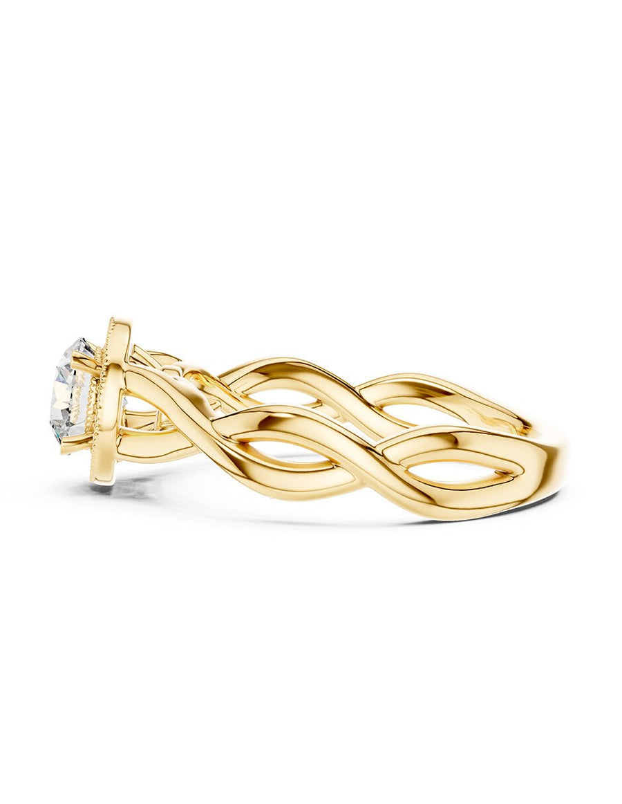 Anillo de compromiso - halo - AMORE452-RD-LG