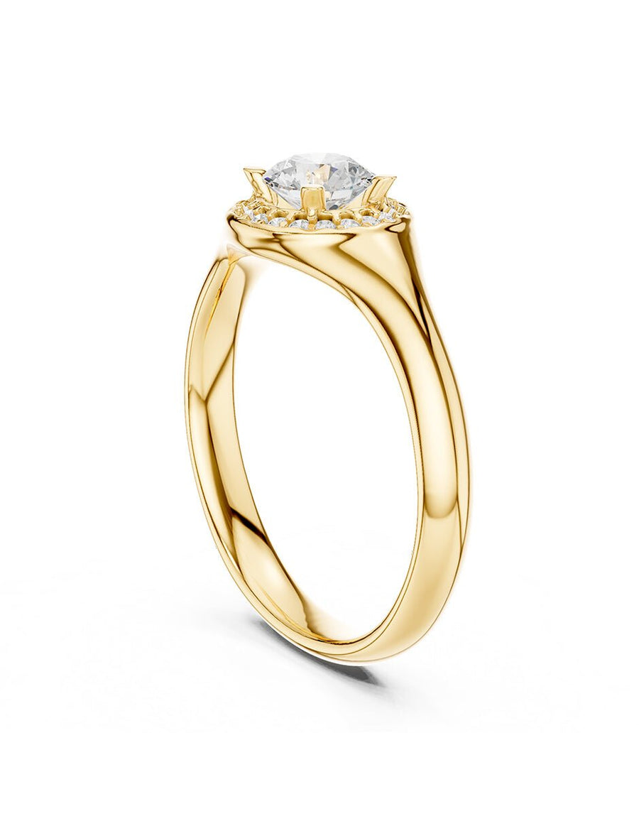 Anillo de compromiso - halo - AMORE454-RD-LG