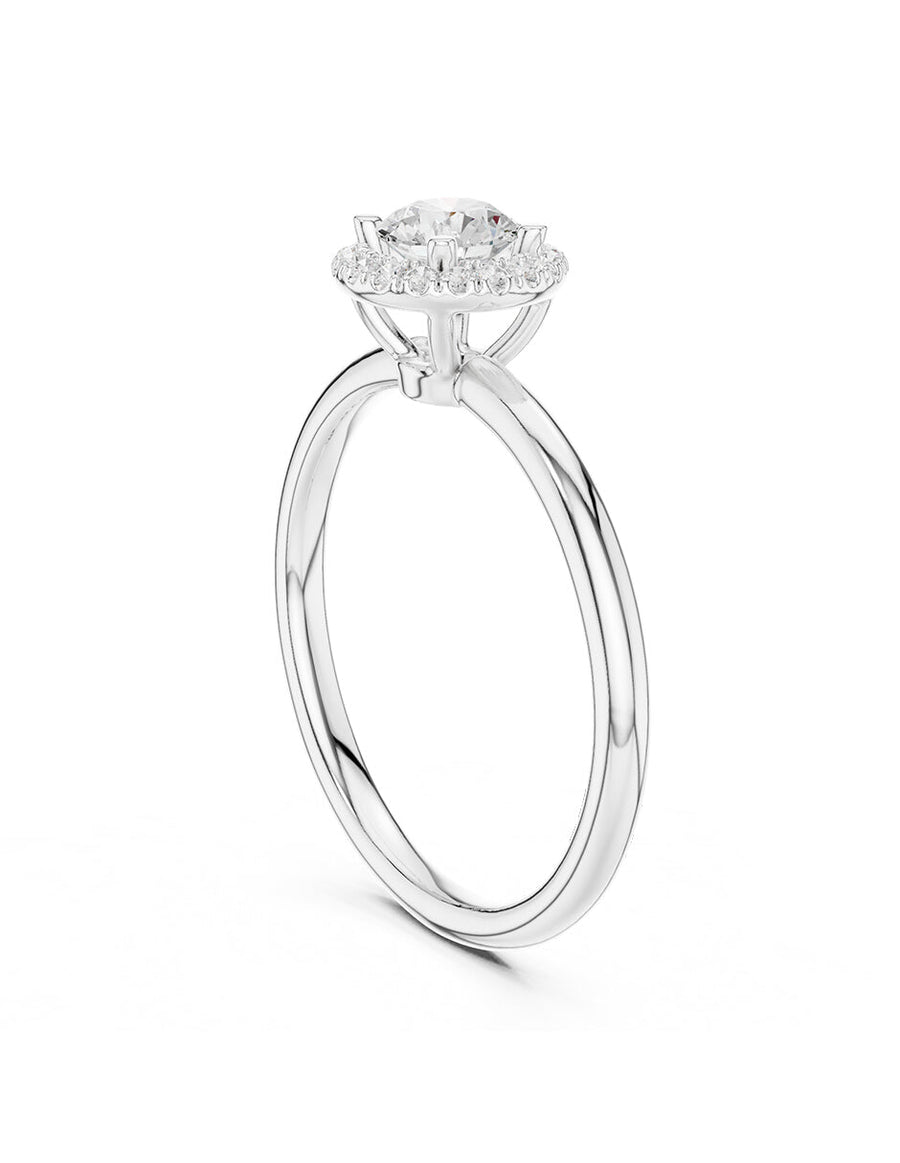 Anillo de compromiso - halo - AMORE455-RD-LG