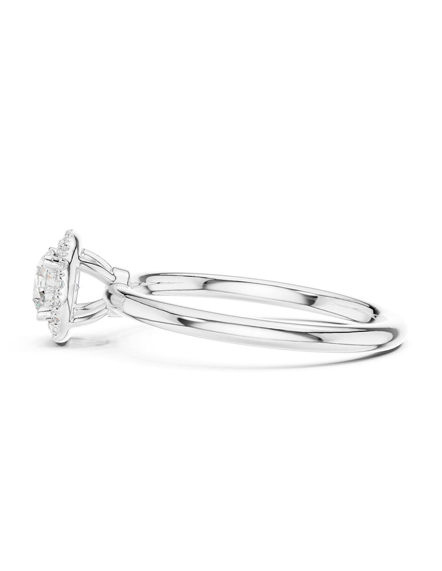 Anillo de compromiso - halo - AMORE455-RD-LG
