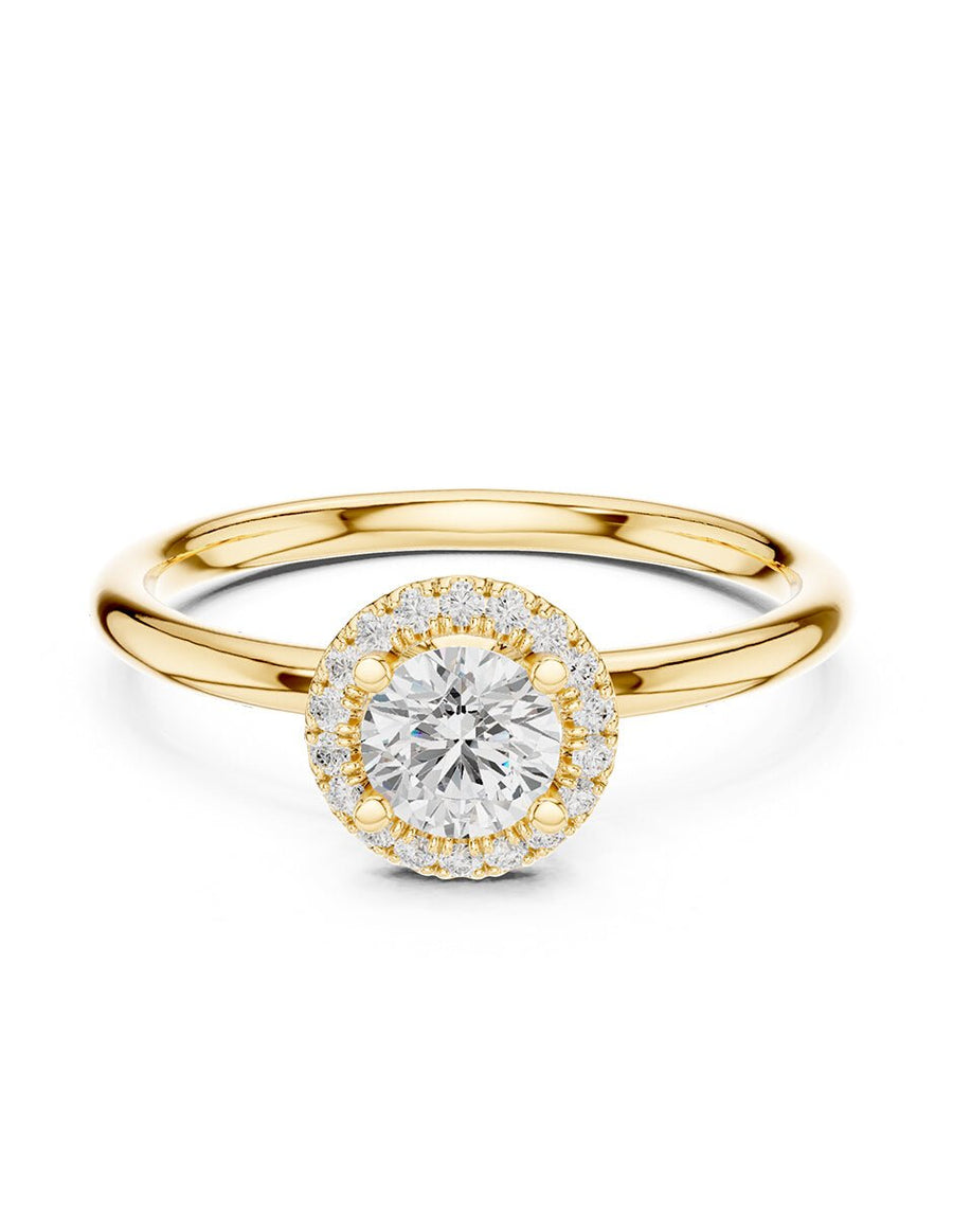 Anillo de compromiso - halo - AMORE455-RD-LG