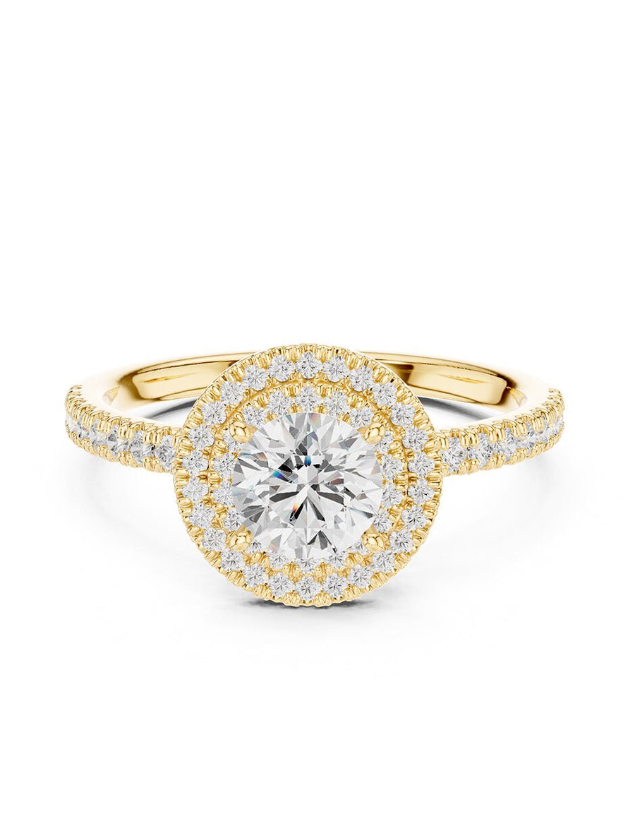 Anillo de compromiso - halo - AMORE459-RD-LG