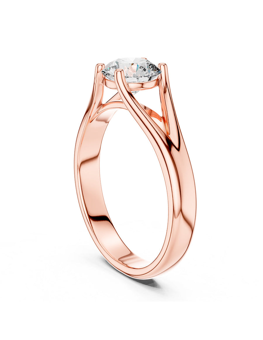 Anillo de Compromiso - solitario - AMORE46-RD-CZ