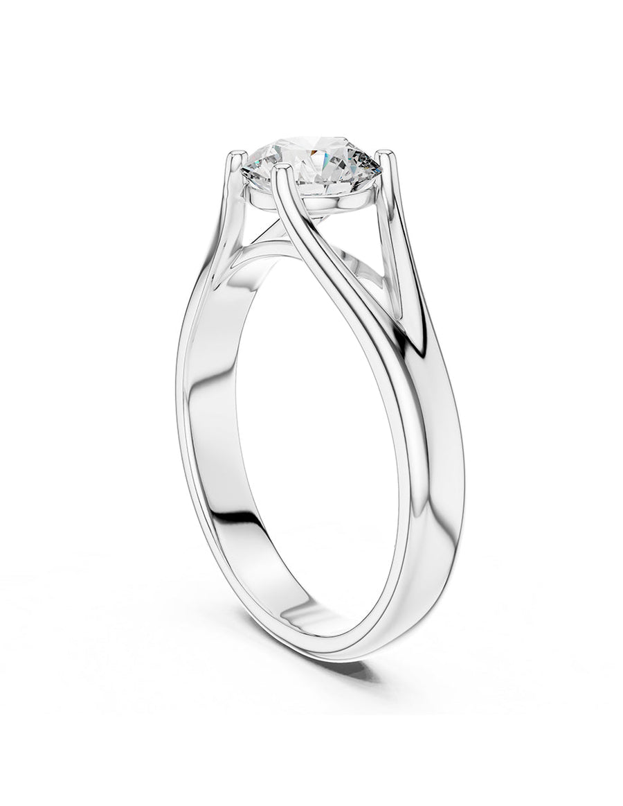 Anillo de Compromiso - solitario - AMORE46-RD-CZ