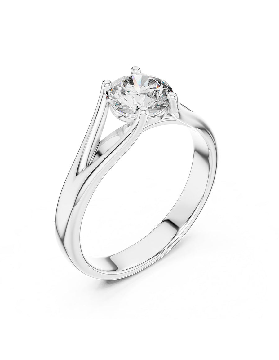 Anillo de Compromiso - solitario - AMORE46-RD-CZ