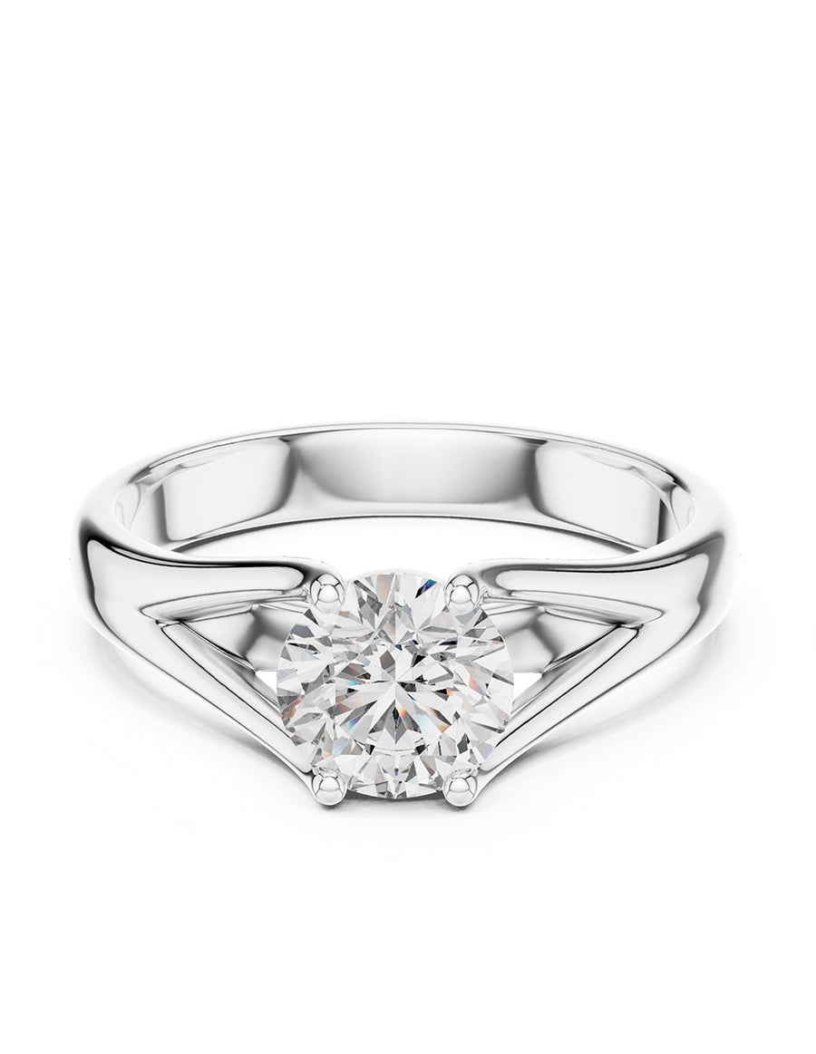 Anillo de Compromiso - solitario - AMORE46-RD-CZ
