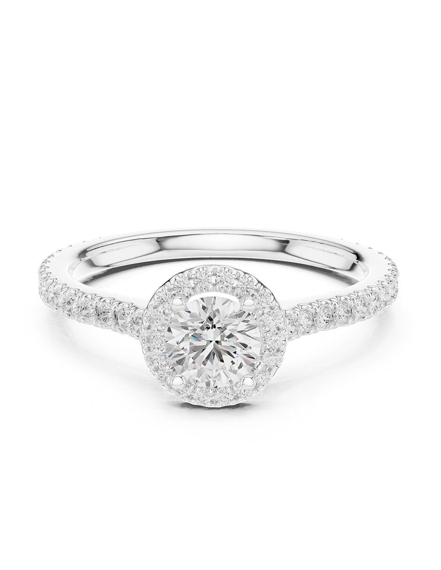 Anillo de compromiso - halo - AMORE462-RD-LG