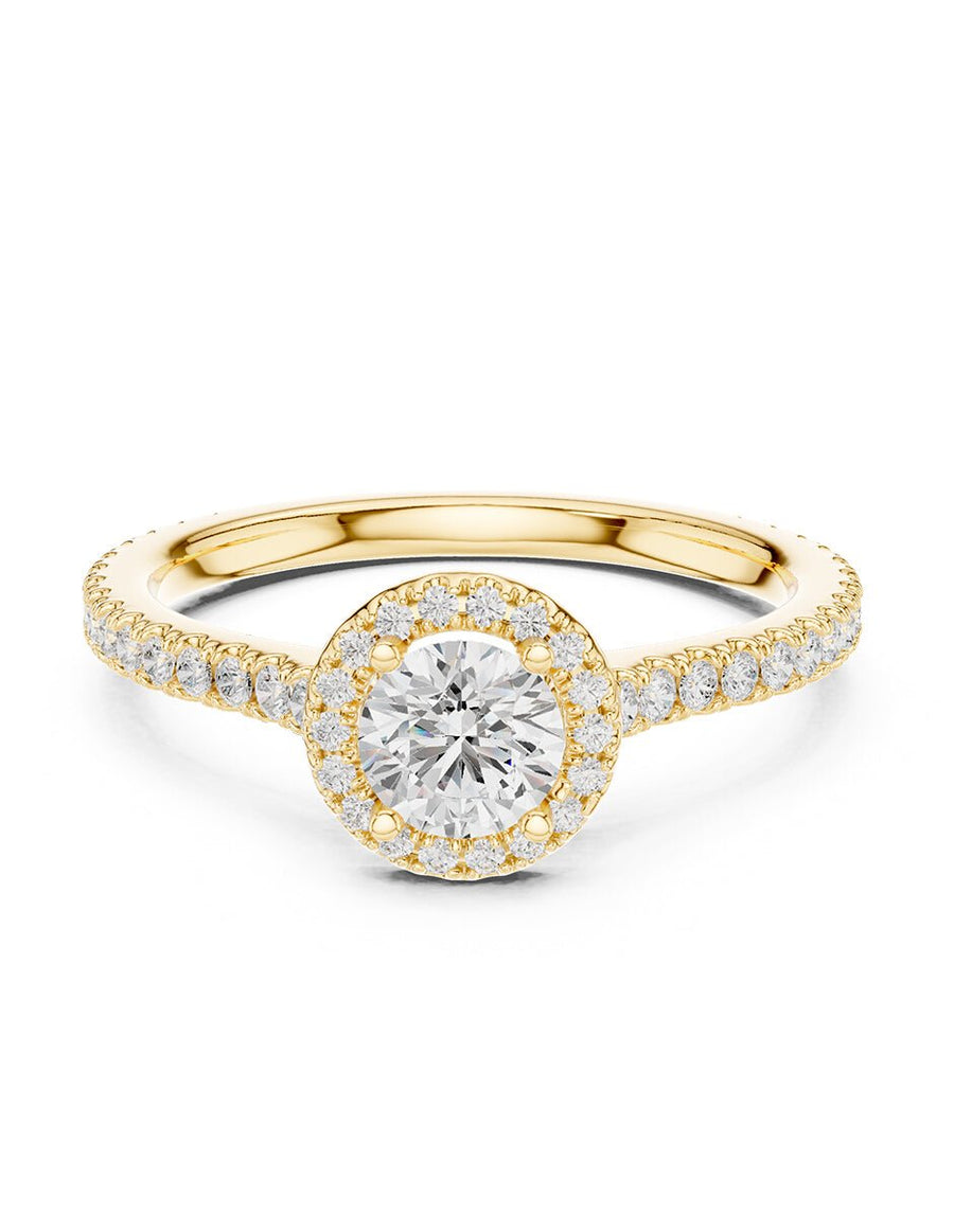 Anillo de compromiso - halo - AMORE462-RD-LG