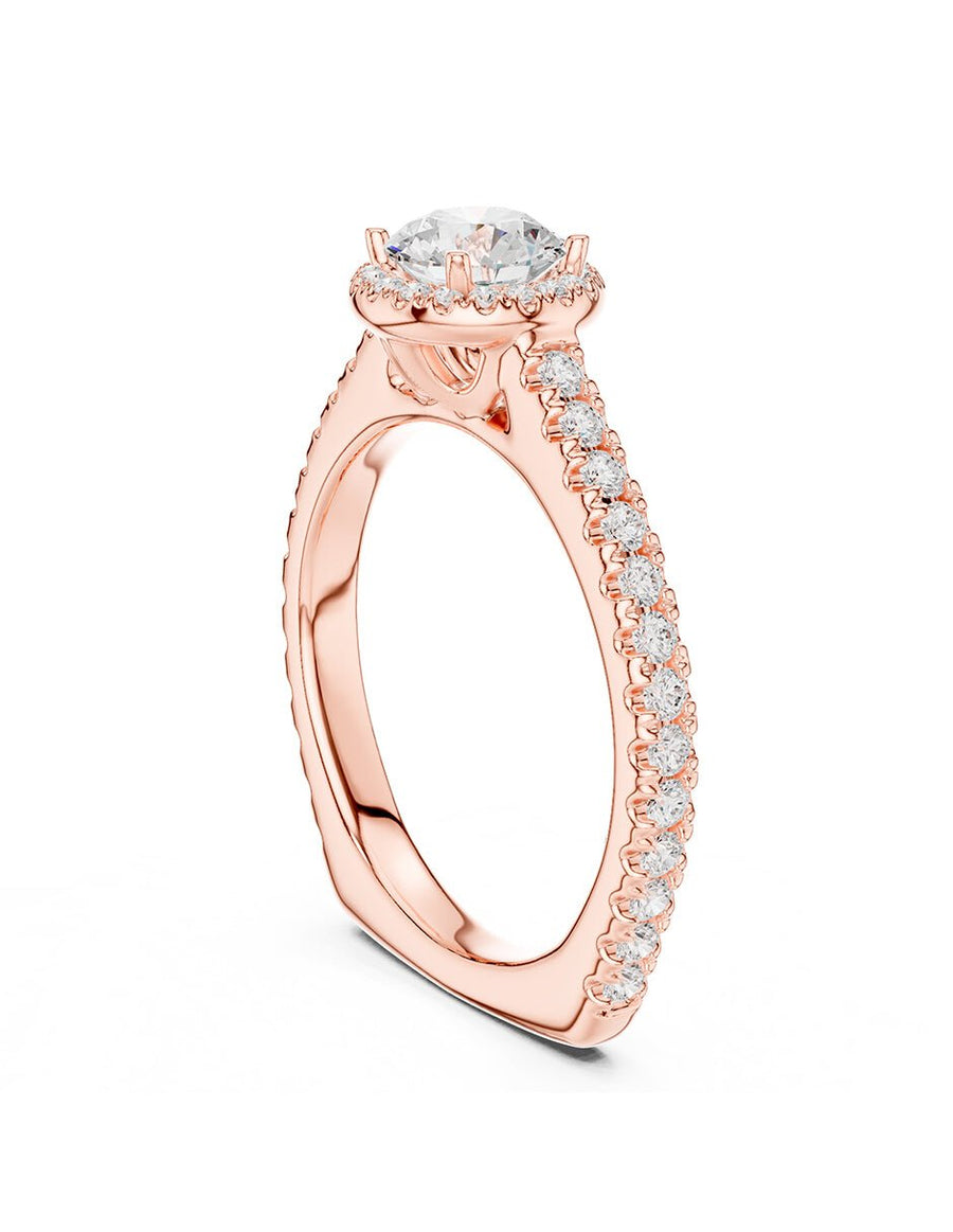 Anillo de compromiso - halo - AMORE463-RD-LG