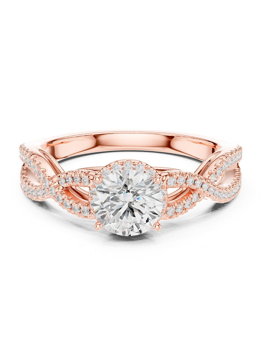 Anillo de compromiso - halo - AMORE468-RD-LG