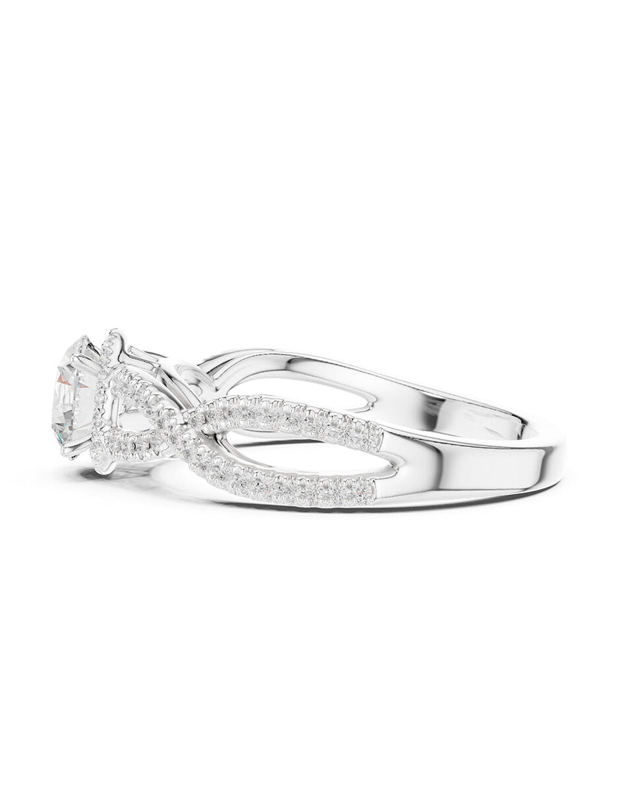 Anillo de compromiso - halo - AMORE468-RD-LG