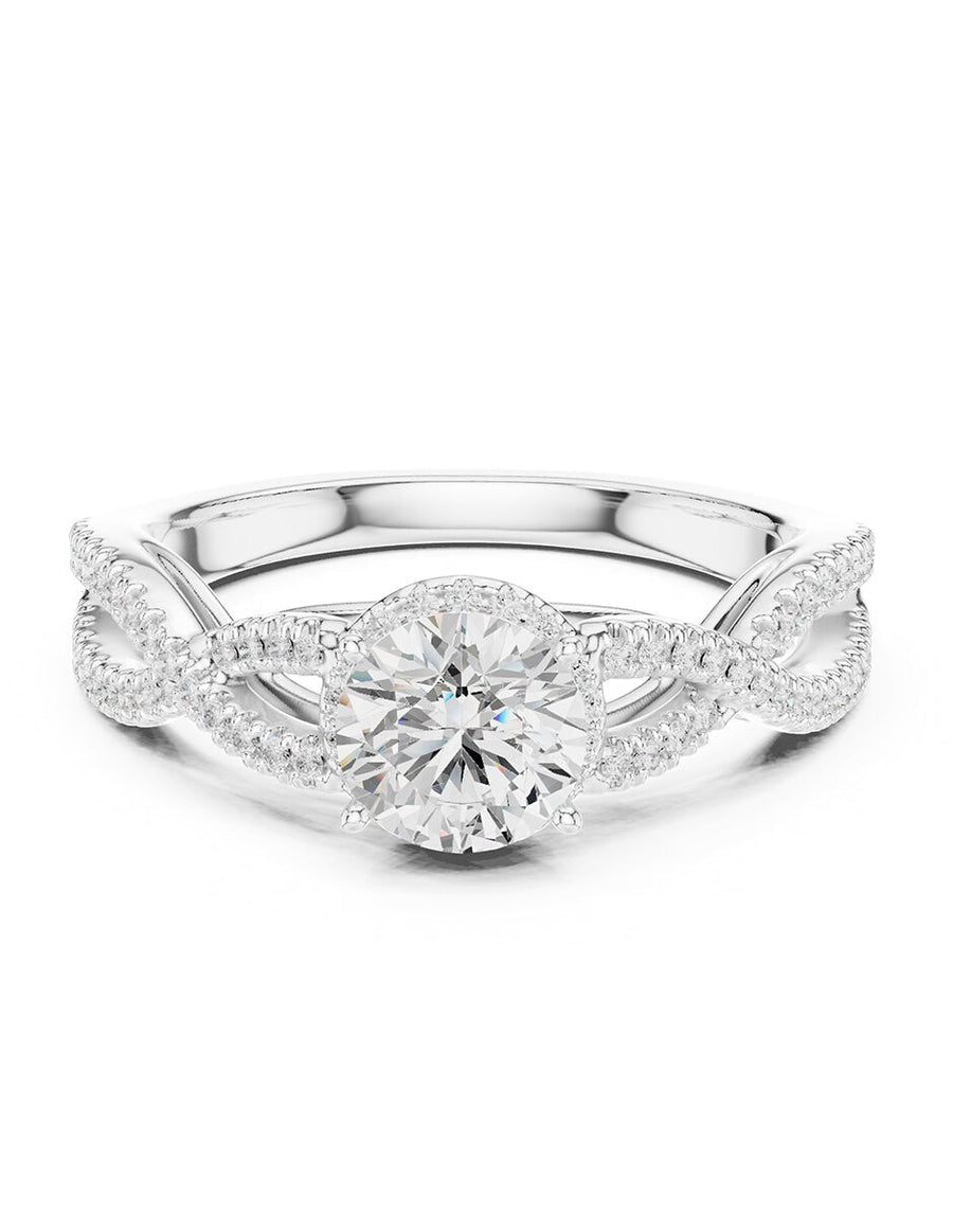 Anillo de compromiso - halo - AMORE468-RD-LG