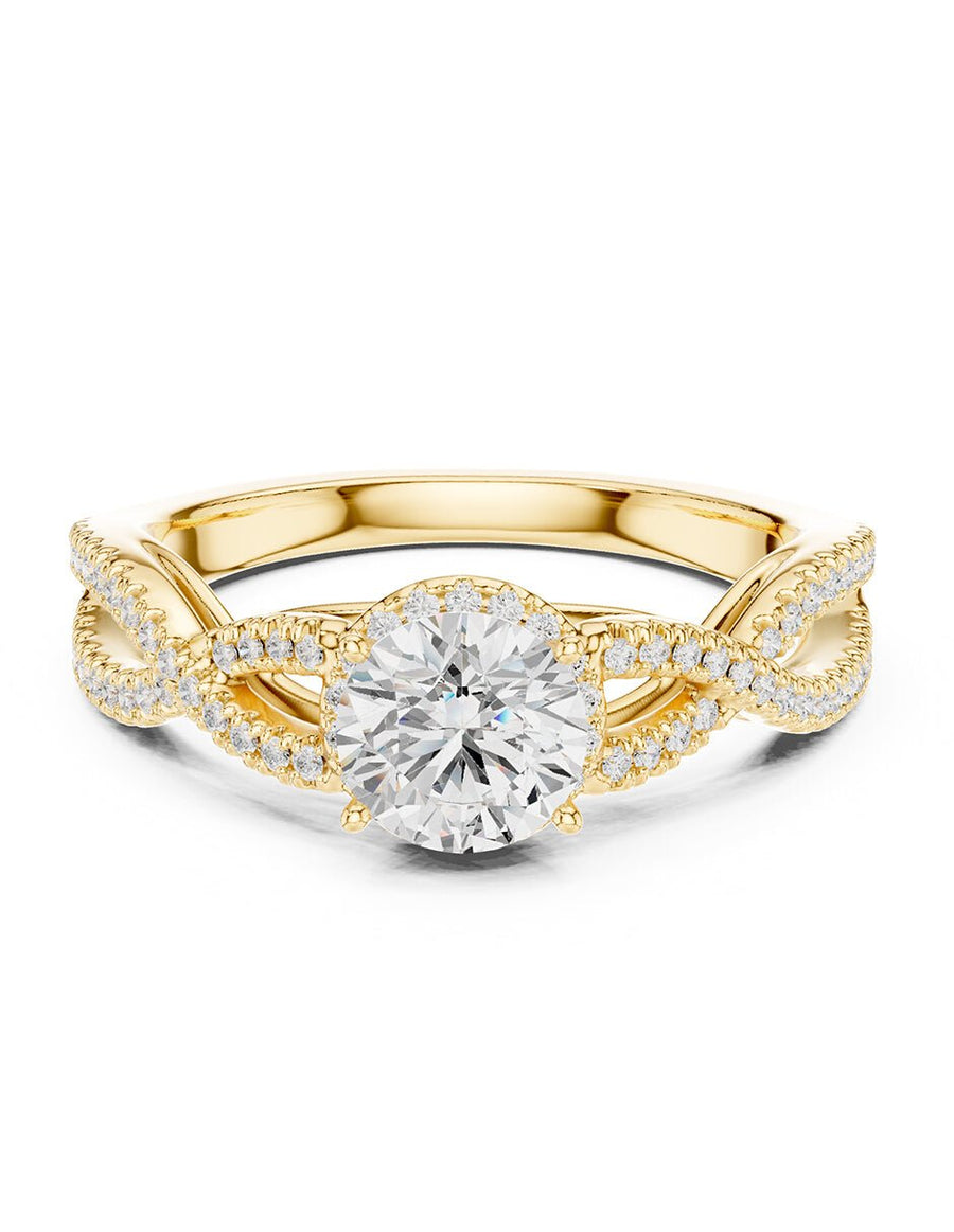 Anillo de compromiso - halo - AMORE468-RD-LG