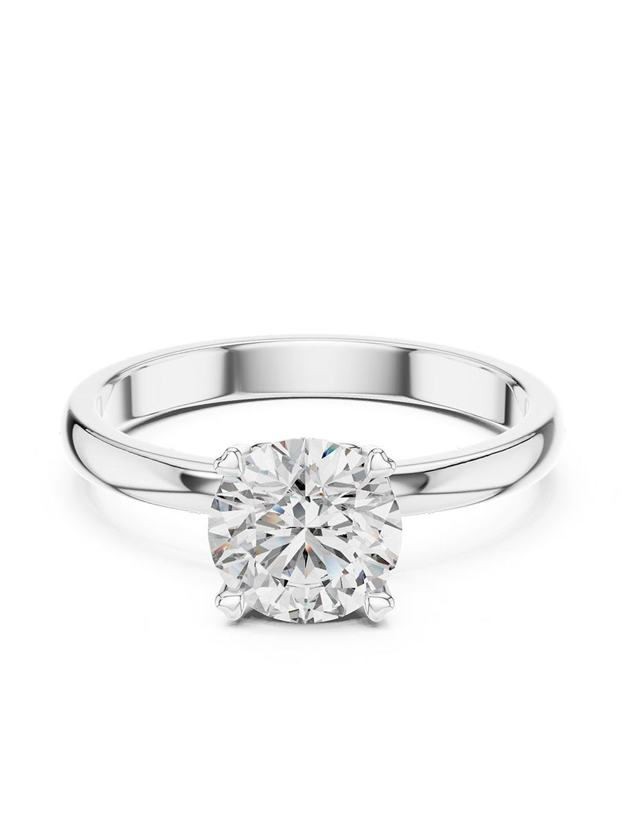 Anillo de Compromiso - solitario - AMORE47-RD-CZ