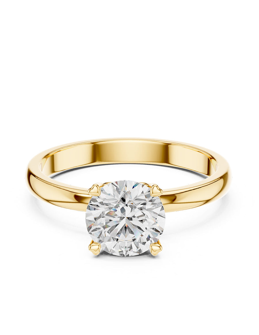 Anillo de Compromiso - solitario - AMORE47-RD-CZ